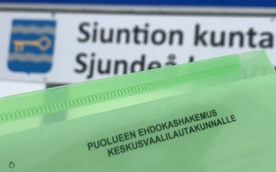 Siuntion Vihreät asetti ensi vaiheessa yhdeksän ehdokasta